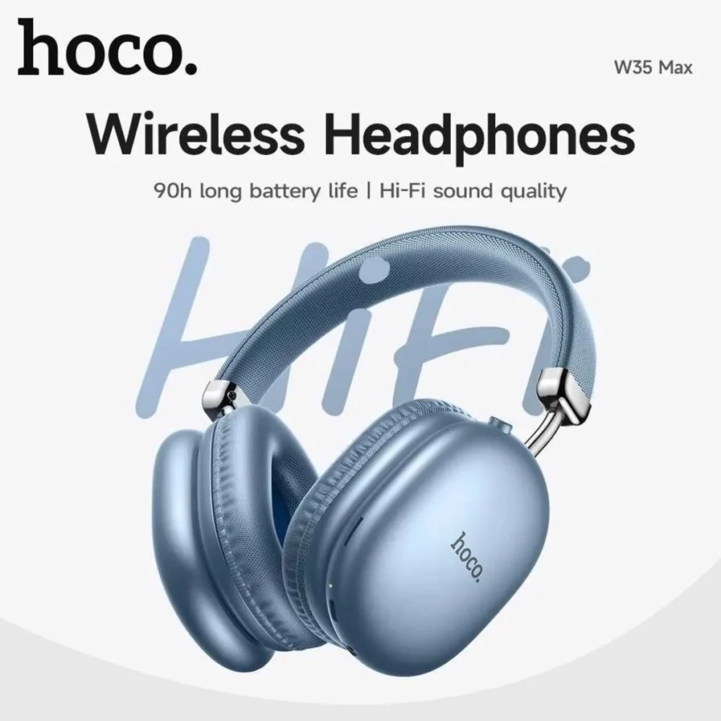 Hoco W35 Max Wireless Headphones with 170H battery - ElectroMi
